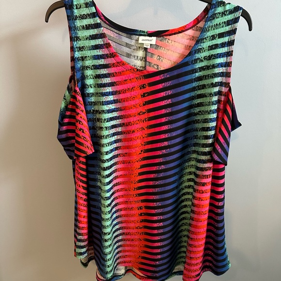 Avenue Vibrant Striped and Printed Blouses - Picture 4 of 6